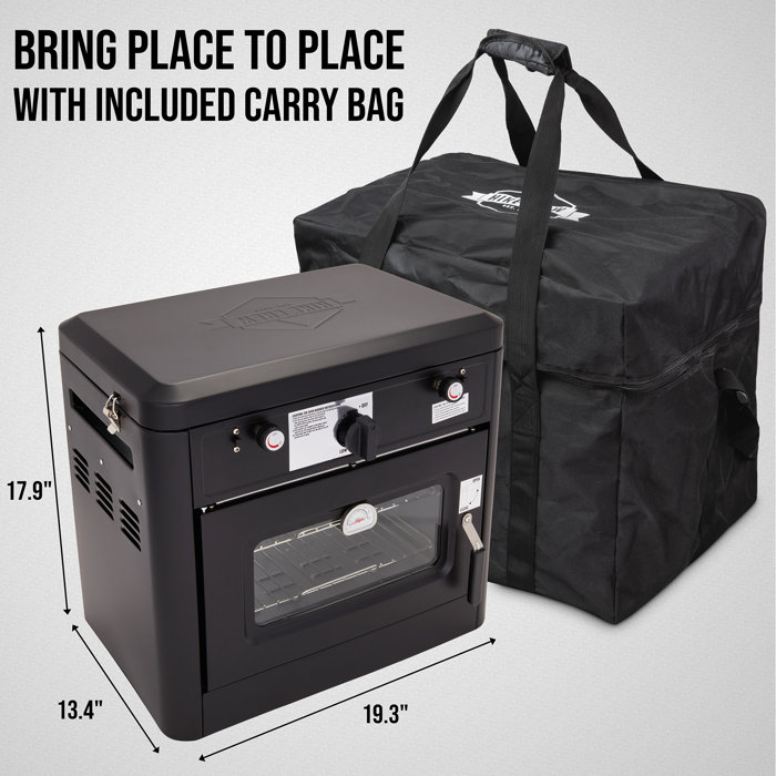 Hike Crew Outdoor Gas Camping Oven W/carry Bag 2in1 Portable